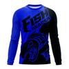 2026 New Spring And Autumn Men's Long Sleeve T-shirt With Fish Pattern Printing Outdoor Fishing Essential T-shirt