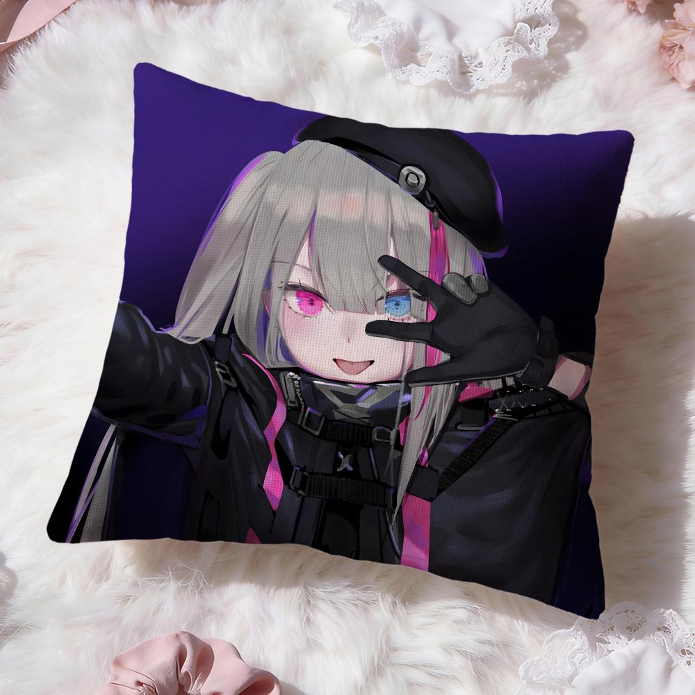 Girls Frontline Cushion Cover Premium Comfort Reversible Pillow Cove -Two in One Design for Any Room & Car Interior
