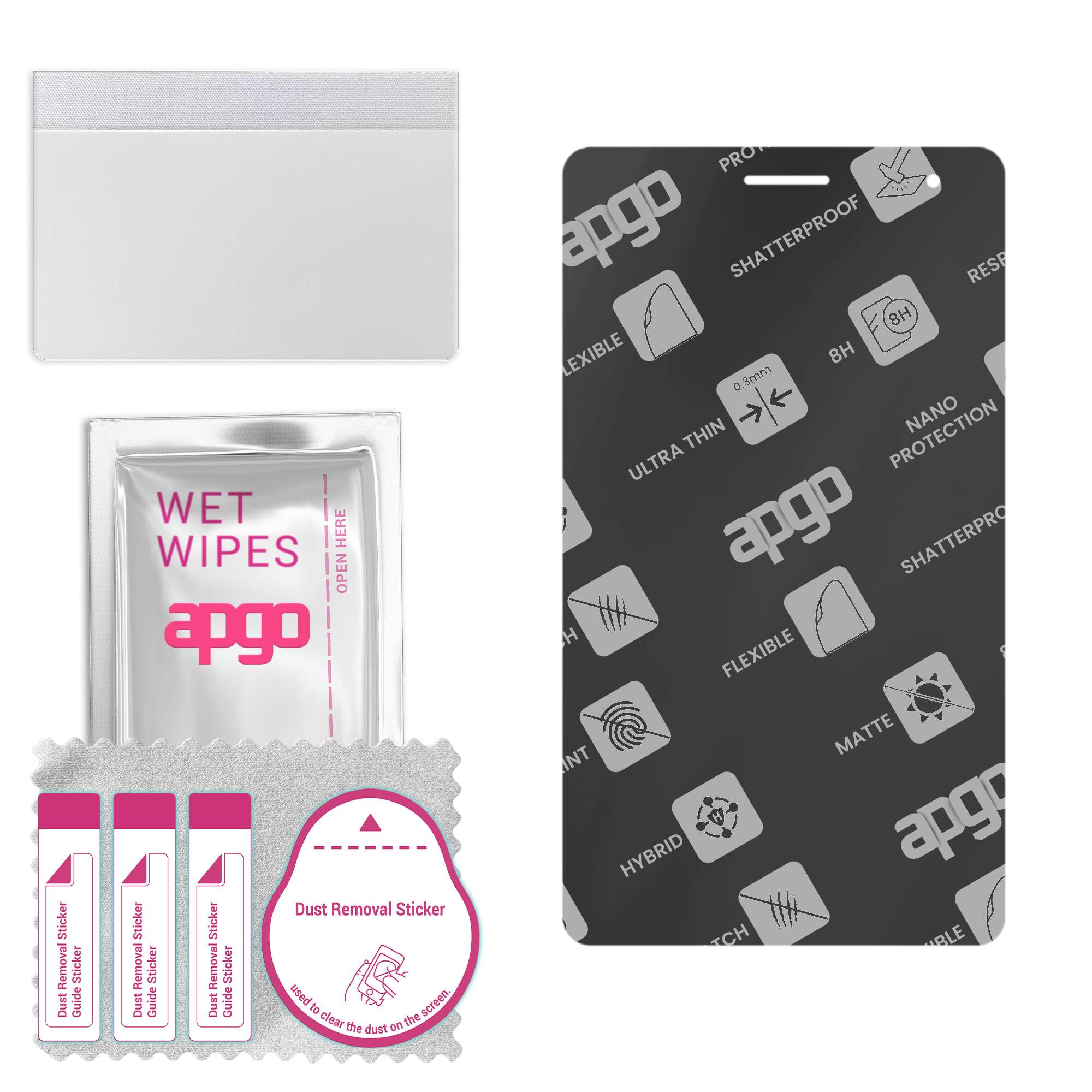 

apgo MATTE Hybrid protective glass compatible with Huawei MediaPad T2 7.0 Pro, flexible nano glass, great replacement for tempered glass, scratch-resi