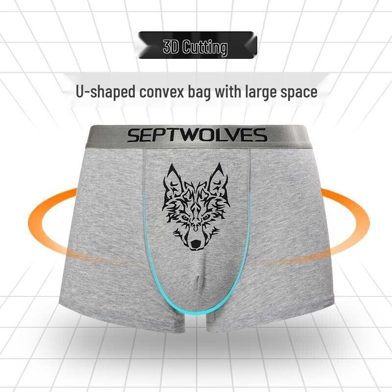 SEPTWOLVES Men's Antibacterial Boxer Briefs 3-Pack