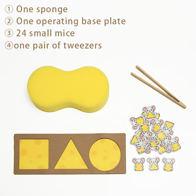 Maus und Käse Zuordnungsspiel Spielzeug Montessori Frühpädagogik Formerkennung Puzzle Feinmotorik Training für Kleinkinder Geschenk