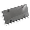 Smoked Clear License Plate Cover Frame Shield Tinted Bubbled Flat Car