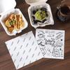 Frittiertes Hähnchen Pommes Öl-Abtrennblech Papier Burger Brot Öl-absorbierendes Papier Sandwich-Verpackungspapiere Backbleche Kuchen Bento-Boxen Polsterpapier