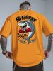 Men'S Shark Team Graphic T-Shirt, Breathable Stylish Round-Neck Top, Perfect for Beach Vacations, Beachwear T-Shirt | Graphic Print T-Shirt | Bold