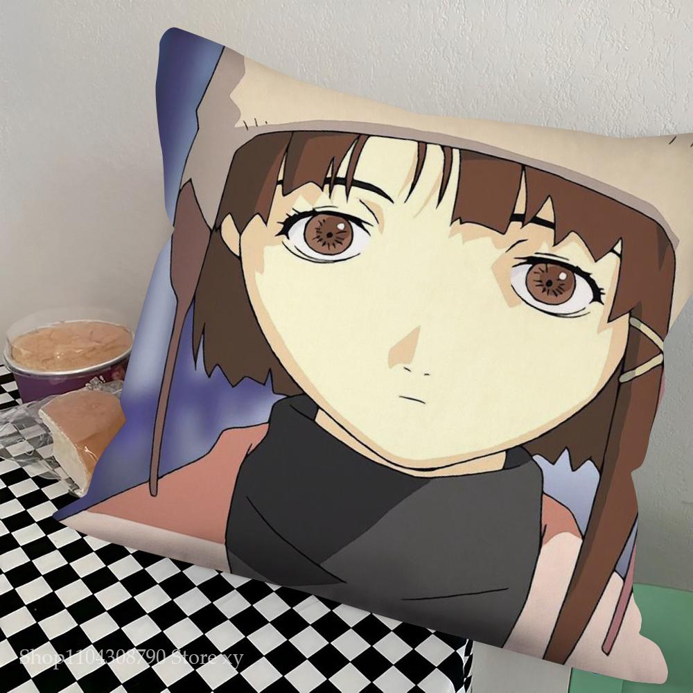 1pc Serial Experiments Lain Pillow Case Square Bedroom Sofa Leisure Comfort Cushion Car Living Room Home Decoration