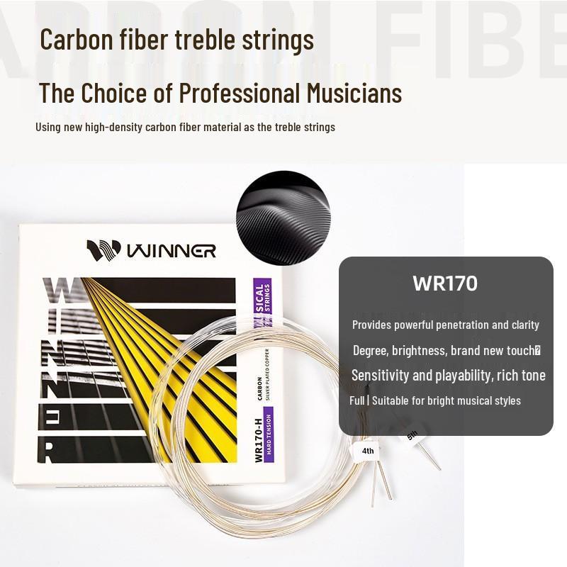 Winner WR150/170 Carbon Fiber Classical Guitar String Set (6 Nylon Strings)
