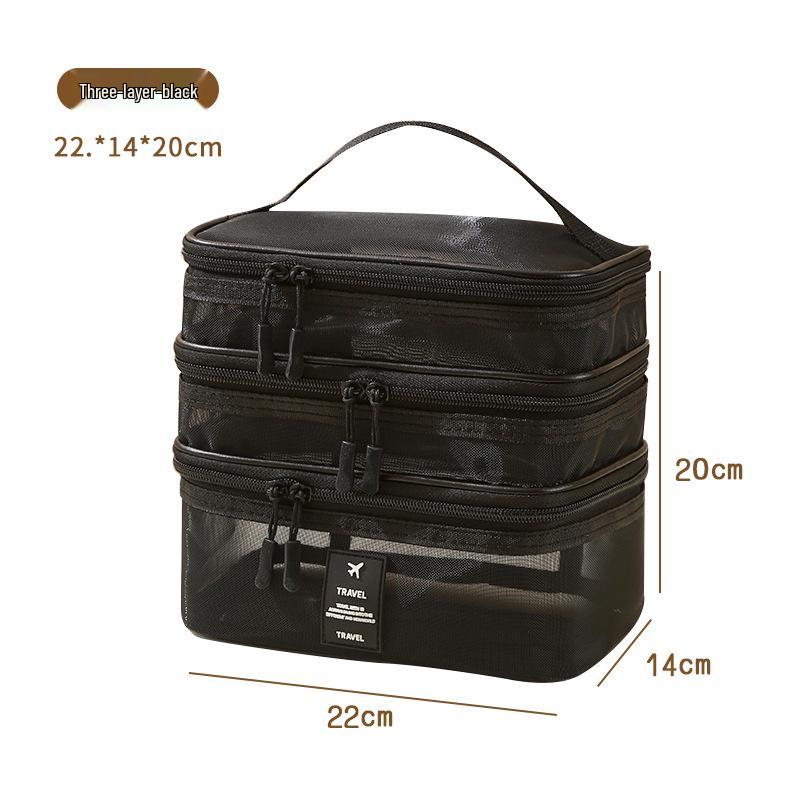 Large Capacity Portable Makeup and Skincare Travel Bag