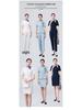 Elegant Seven-Sleeve Slim-Fit Women's Top, Summer Workwear/Professional Suit Style