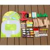 Children'S Wooden Early Education 82 Pieces Simulation Track Small Train Urban Traffic Road Parent-Child Set Toys