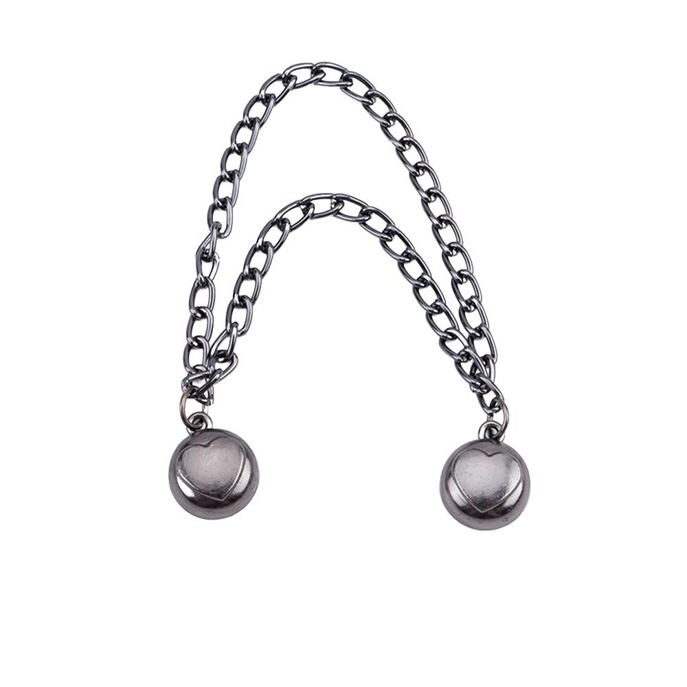 1pc New Rolled Edge Leg Fixing Clip Strong Magnetic Suction Adjustable Leg Cinching Artifact Seamless Leg Buckle Sleeve Shirt