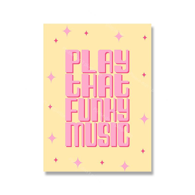 

Pink Girls Power Незліченна кількість крапок Настінне мистецтво Плакат Друк Кристал Фемініст Тексти пісень Лист Картина на полотні Смішний домашній декор для вітальні 21x30cm No Framed