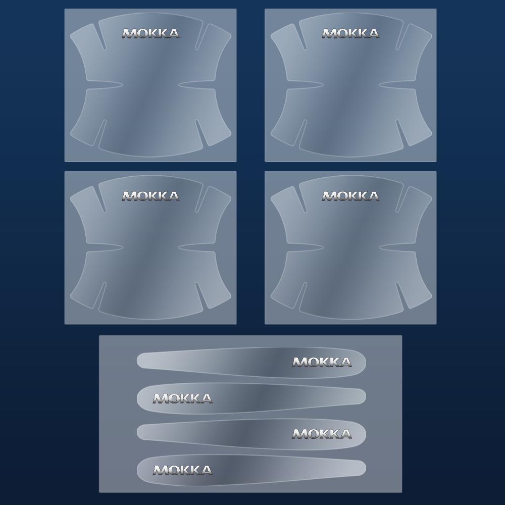 8Pcs Car Door Handle Transparent Protector Sticker Decals For Opel OPC Astra Insignia Corsa Mokka Vectra G H J K F D Accessories