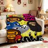 Streetwear Pop Art Collage Blanket Blanket Suitable For All Seasons Nap Blanket Machine Washable Digital Printing