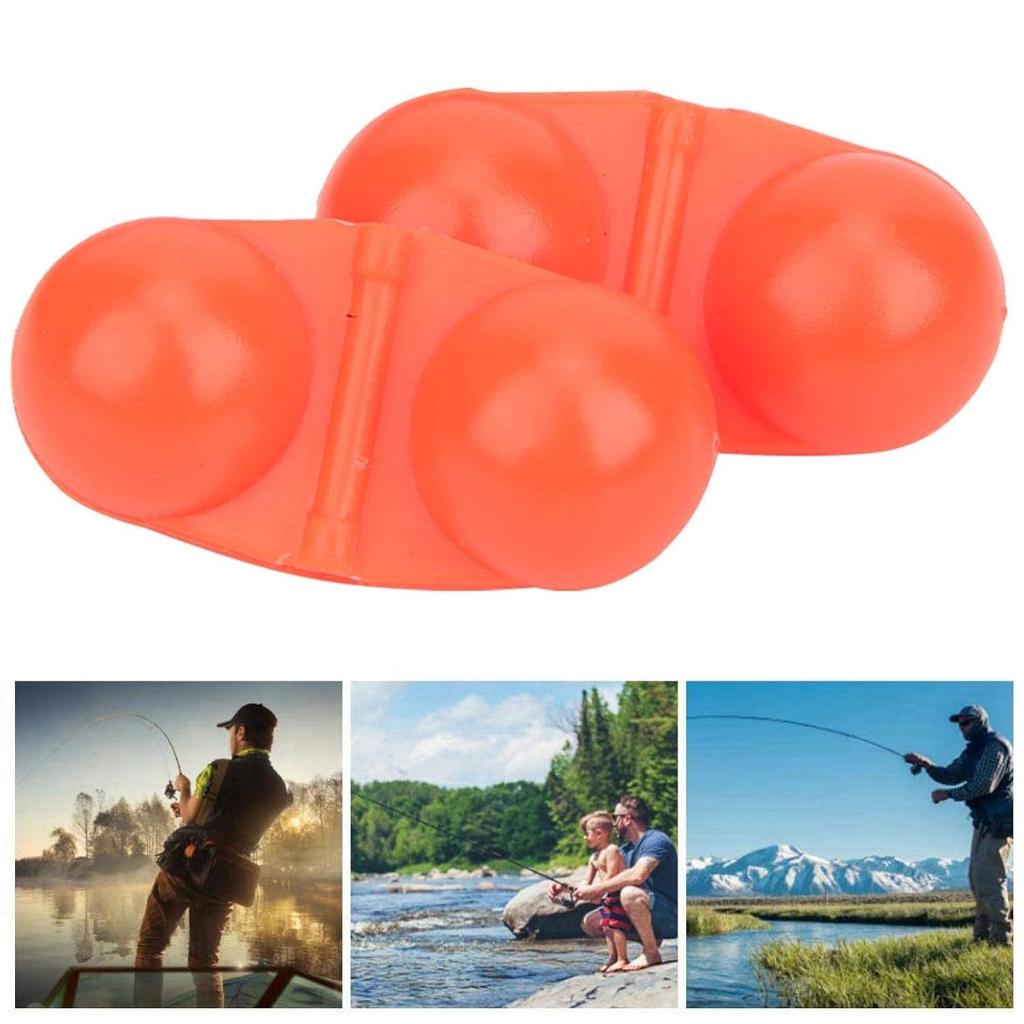 Fishing Line Rattles, Catfish Rattles, 40 Pieces Rattle Beads Fishing, Sea Fishing Attractor Beads, Fishing Double Rattle, Portable ABS Fishing