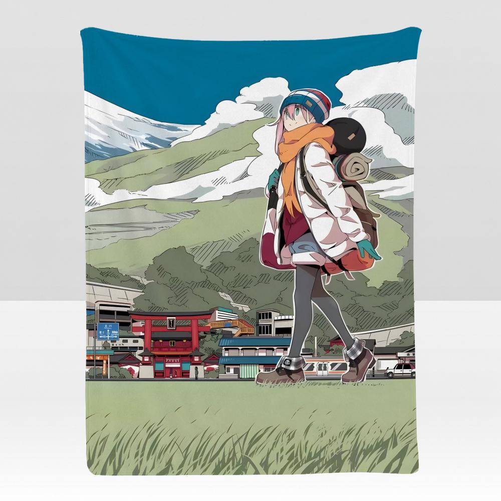 Anime LBack CCamp Throw Soft Flannel Blanket for Bed Bedroom Sofa Picnic Throw Skinfriendly Breathable Gift Cover