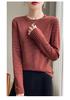 Women's Self-Heating Striped Long Sleeve Slimming Pullover