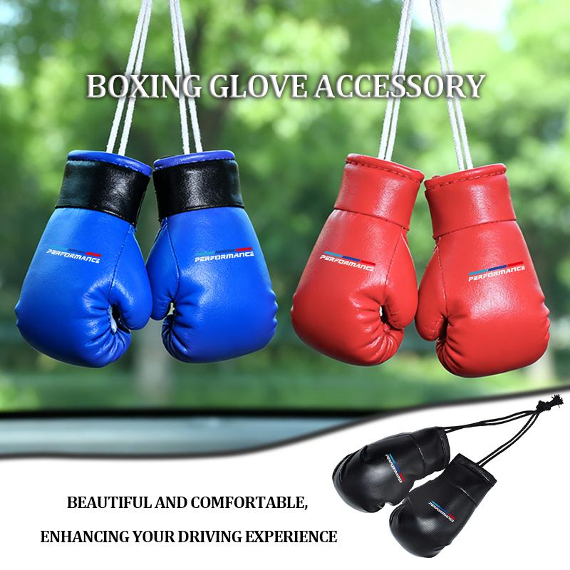 1 Pair Car Boxing Gloves Hanging Ornament Rearview Mirror Pendant For BMW M M2 M3 M4 M5 M6 E46 E90 E60 F30 E39 X1 X3 X4 X5 HC0
