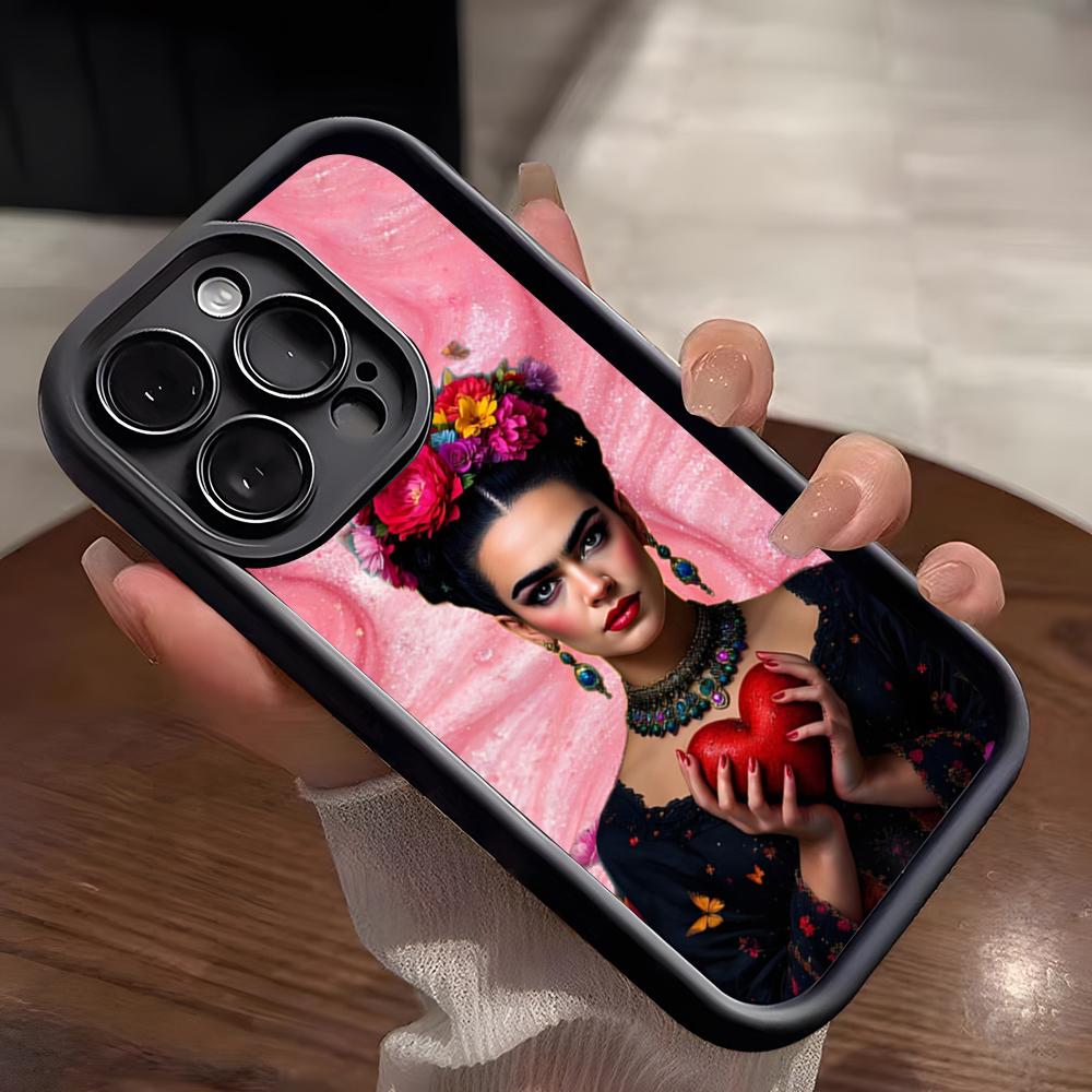 A-Art Frida Kahlo Phone Case For IPhone 17 Pro Max 15 Pro 16 14 Plus 12 13 Mini 11 Pro Shockproof Soft Cover