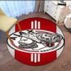 Ajax Printed Round Rug Carpet Chair Rug Area Rug Entryway Doormats,for Office Chair Living Room Bedroom Kitchen Room.