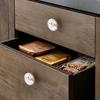 Gold Rim Cabinet Knobs Circular Shape Drawer Knobs Creative Door Knobs  For Kitchen Cabinet