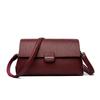 Bolsa Mensageiro Simples Feminina, Bolsa Transversal Casual, Bolsa de Ombro da Moda, Bolsa de Mão em Couro PU Macio, Adequada para Uso Diário e Compras