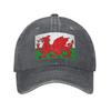 Bandiera del Galles Drago Gallese Cappellino di Jeans Cappellini da Baseball Casual Cappello Regolabile Cappellini da Baseball Unisex Estivi