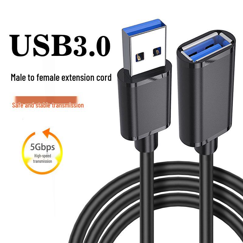 USB 3.0 Extension Cable for Computer Connection (Available in 1m, 2m, 3m) - Ideal for Keyboard, Mouse, and U Disk.