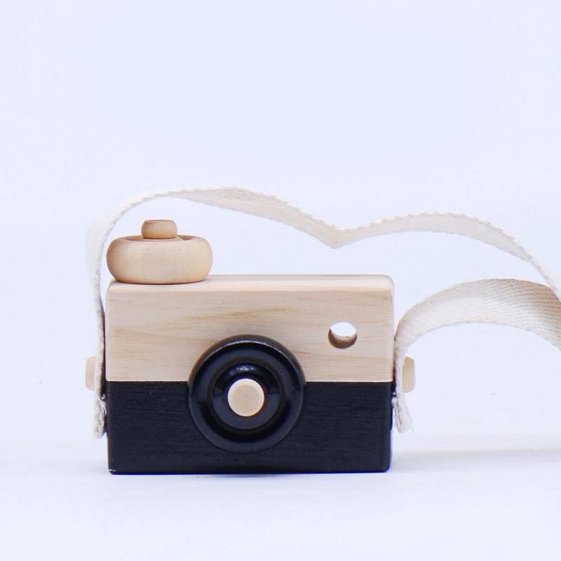 

Деревянная модель камеры Декор детской комнаты Игрушки Инструмент для съемки Декорация Реквизит Подарок чёрный