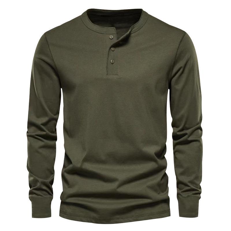 

Мужская рубашка с длинным рукавом Henley Heavyweight Vintage Tough Мужская облегающая футболка с круглым вырезом и длинным рукавом Mens M армия зеленый
