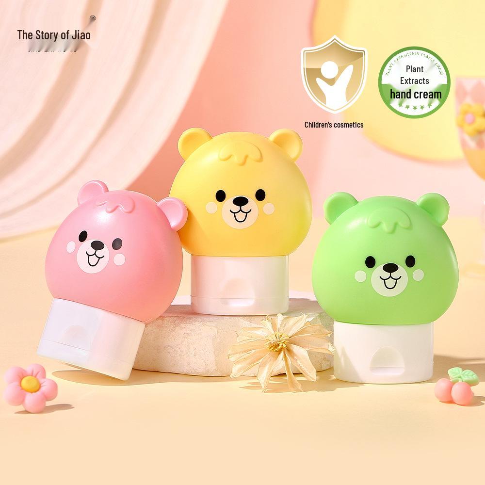 Kids' Teddy Bear Moisturizing Hand Cream - Non-Greasy, Jelly Texture, Anti-Dryness for Autumn/Winter