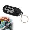 CYBRIDGE Sport Timer Kompakter Schlüsselanhänger Digitaler LCD Multifunktionaler Countdown-Knopf Ideal für und Schwarzer Stoppuhr, Enthalten, Timer, Anzeige, Uhr,