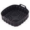 Minimalist Solid Color Silicone Air Fryer Baking Mat and Pizza Pan