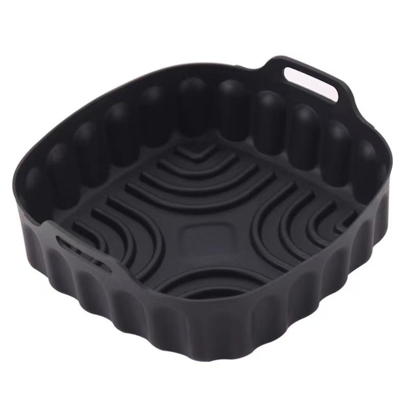 Minimalist Solid Color Silicone Air Fryer Baking Mat and Pizza Pan