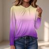 Women's Long Sleeve Knot Neck Casual Blouse Top for or Everyday Wear