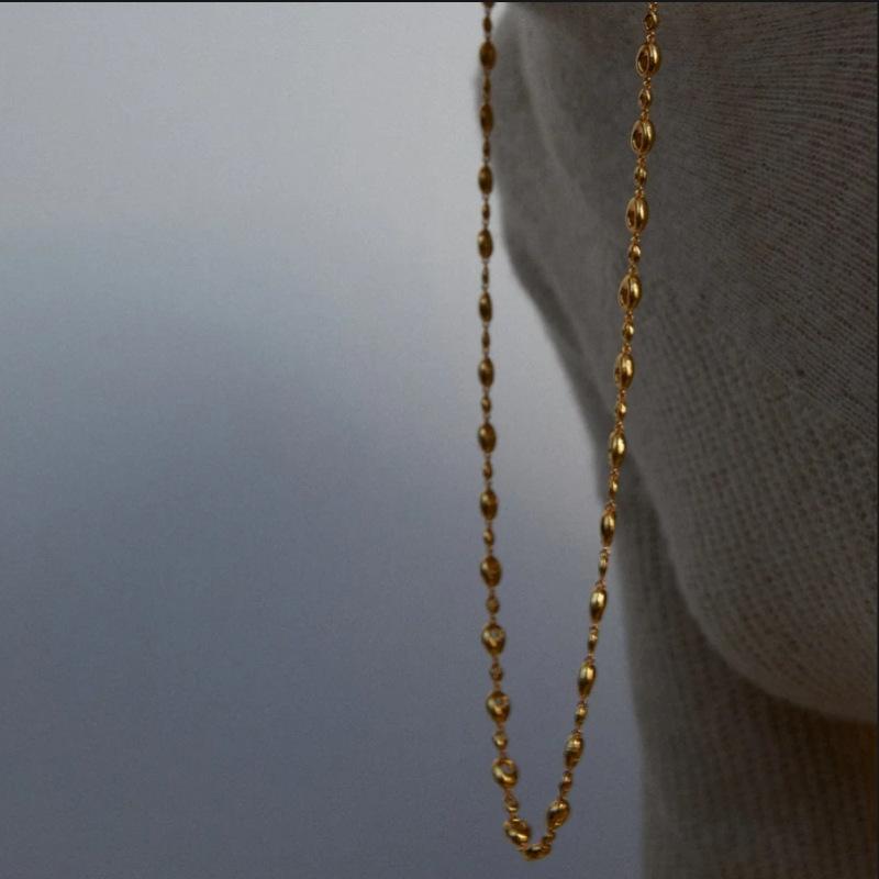 Unique Personality, Niche Design, High-Grade Metal O-Shaped Oval Long Clavicle Chain, Fashionable And Simple Necklace, Women