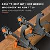 12 Inch Bar Clamps for Woodworking, Quick Grip Clamps Trigger Clamp One Handed Ratchet Clamp, Mini Small Bar Clamp for Craft