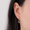 ANENJERY Small Star Moon Hoop Earrings for Women Prevent Allergy Charms Earrings Dainty Jewelry