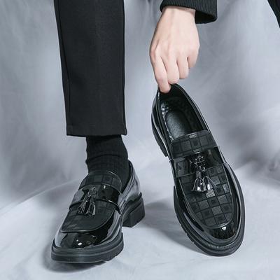 Leather Men Casual Black Tassel Loafers Handmade Soft Leisure Shoes Breathable Slip-On Comfortable for Drive Footwear Moccasins