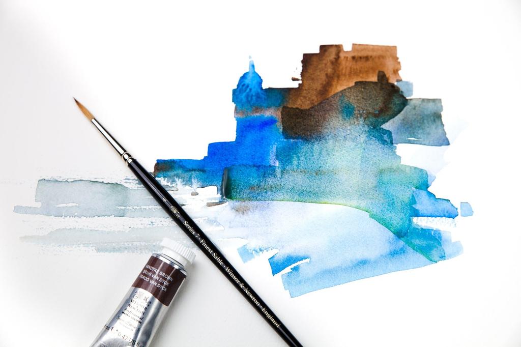 Winsor & Newton Professional Watercolor Paper, Block, Bright Natural White, Medium Grain, 300g, 25.4 X 35.6cm, 20 Sheets, 19102003