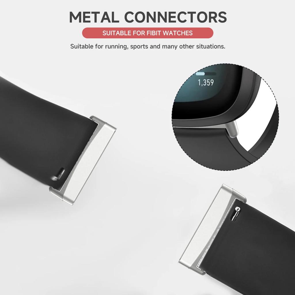 Silicone Strap For Fitbit Versa 4 3 2 1 Versa Lite Band SmartWatch Bracelet For Fitbit Sense/Sense 2 Correa Watchband Pin Buckle