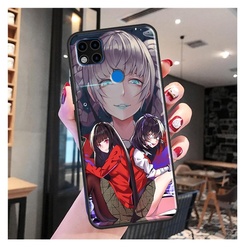 Ikishima Midari Kakegurui Anime Funda für Xiaomi Redmi Hinweis 10S 9S 8T 9 Hinweis 10 Pro Hinweis 11 Pro Redmi 9C 9A 9T Weicher Fall
