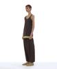 Partimento Woman Pwc Lace Trim Two-In-One Sleeveless Dress Top_Charcoal