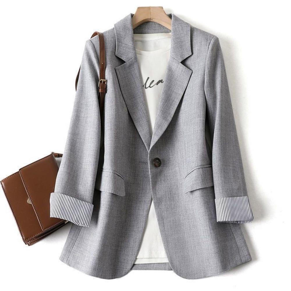Ladies Long Sleeve Spring Casual Blazer 2026 New Fashion Business Plaid Suits Women Work Office Blazer Women Coats Woman Jacket