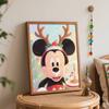 Disney Christmas Mickey Digital Oil Painting Hand Painting Home Decoration Painting