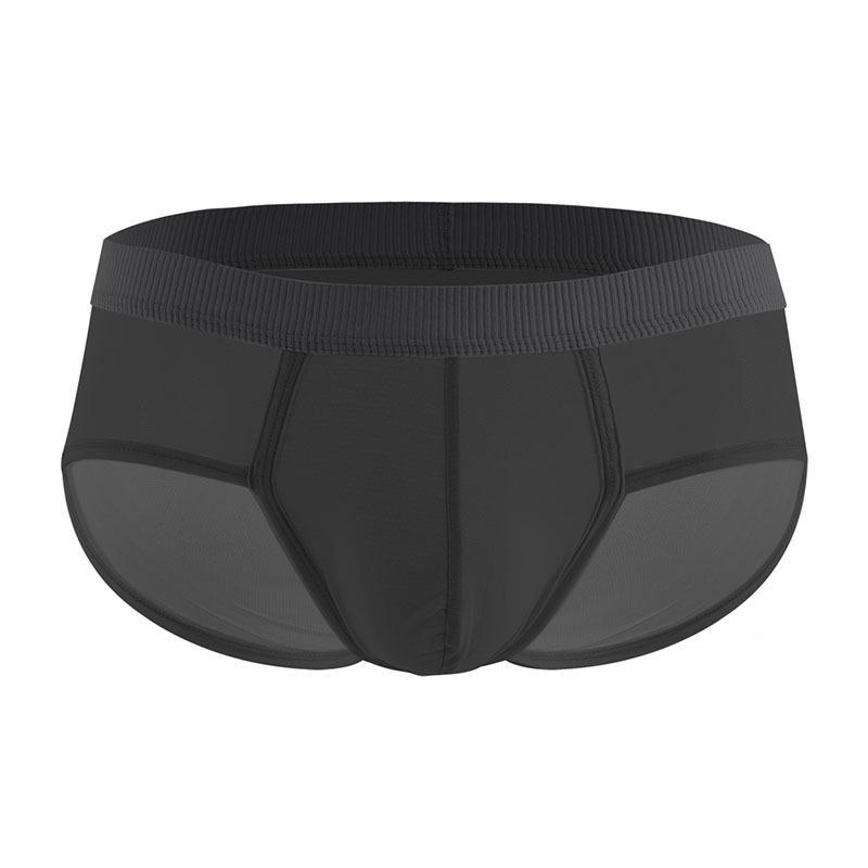 

Чоловічі труси Ice Silk із заниженою талією – легка літня білизна для хлопчиків-підлітків XXXL чорний