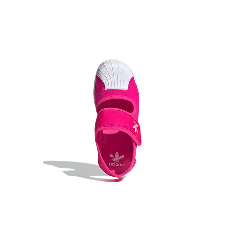 adidas Originals Superstar 360 Canvas Abrasion Resistant Low Top Kids' Skateboarding Shoes Rose Red FV7585