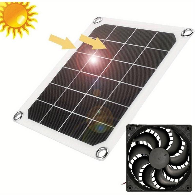 7W Monocrystalline Solar Exhaust Fan For Computer Cooling System With Efficient Heat Dissipation