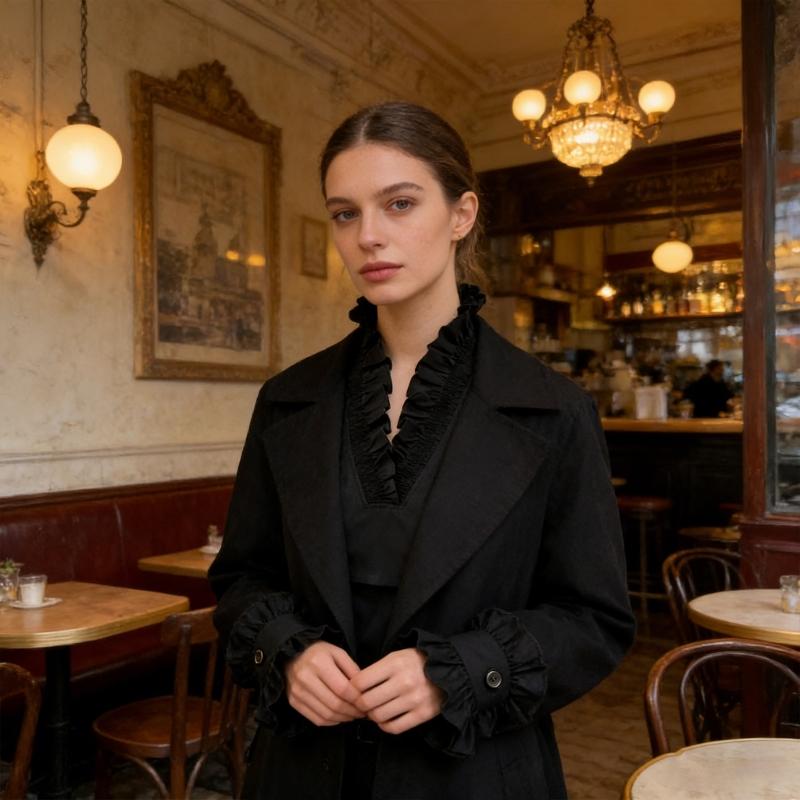 Elegant Detachable Collar With Ruffle Cuffs Sleeves For Women And Girl Stylish Fashion Accessories Faux Collar Insert