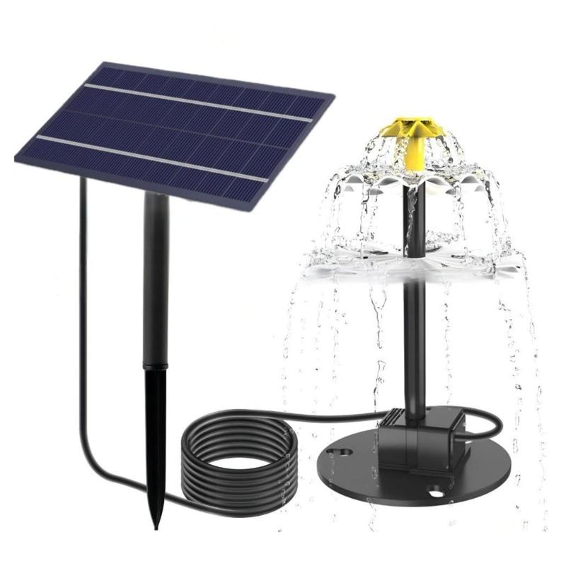 

Automatic Solar Bird Bath Fountains Pumps Energy Saving Water With Multiple Sprays Pattern For Garden Decoration