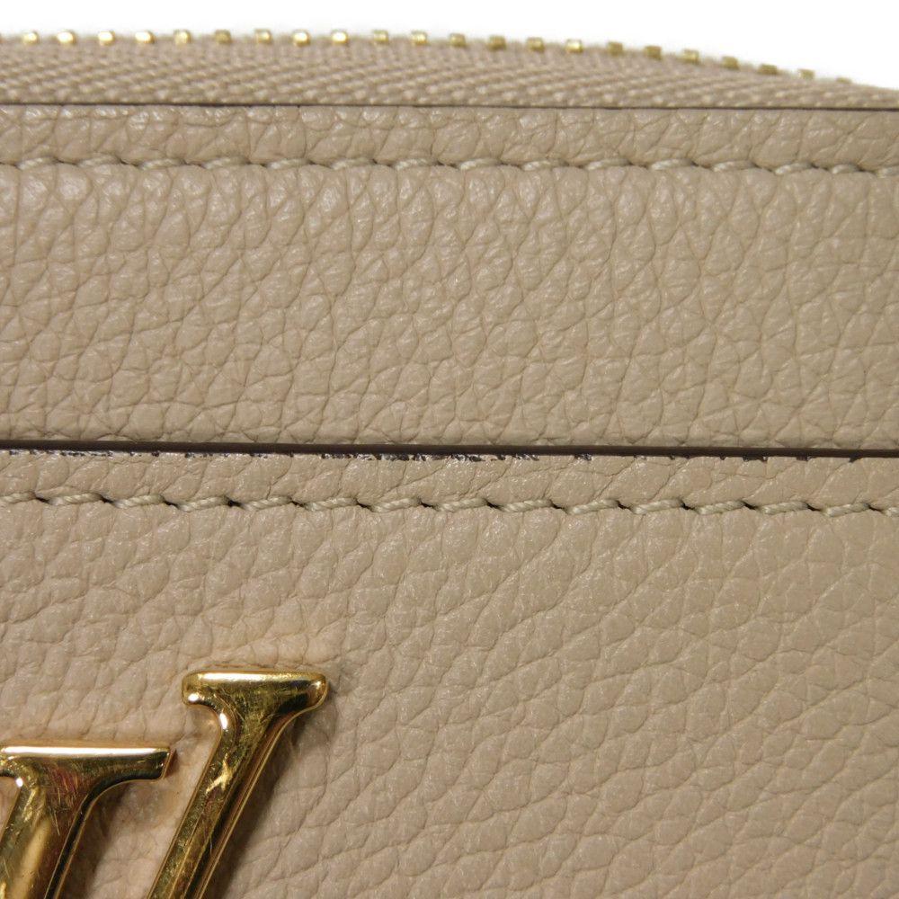 Used 12564 Lockme Zip Around Purse M80100 7943 LV Logo Zip Around RFID LV Signature Green Unisex from Japan AUTHENTIC